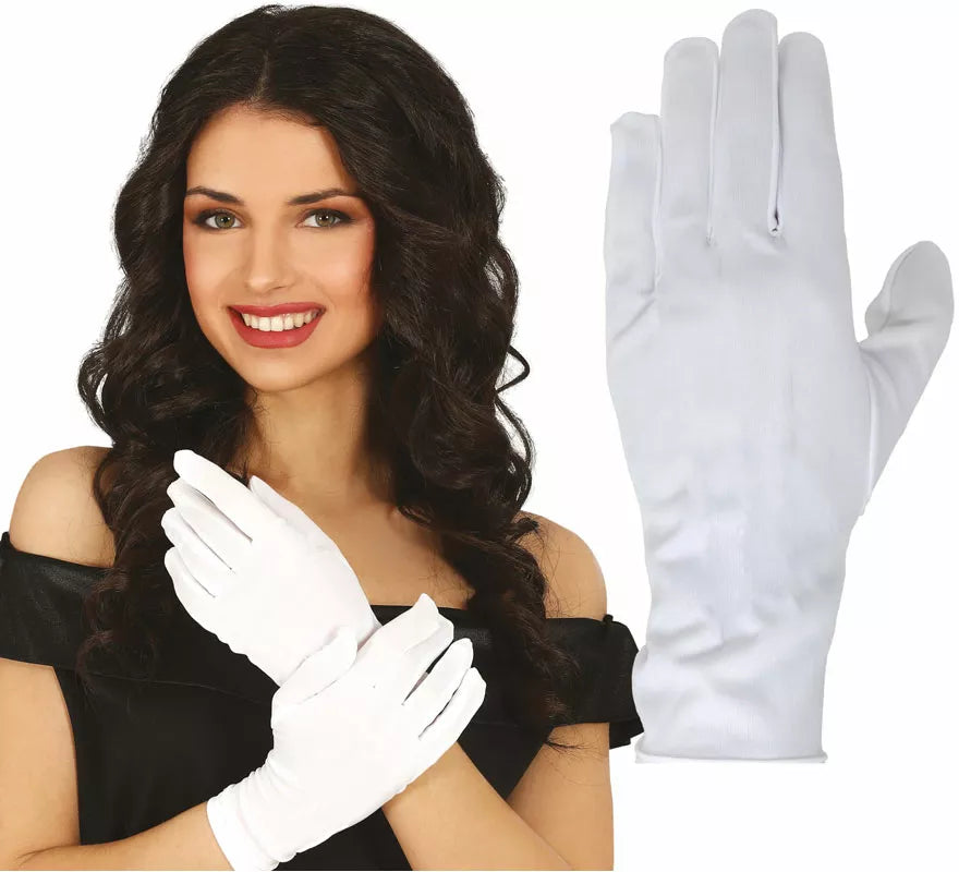 Translation missing: pt-PT.Guantes con Botón blancos de 24 cm