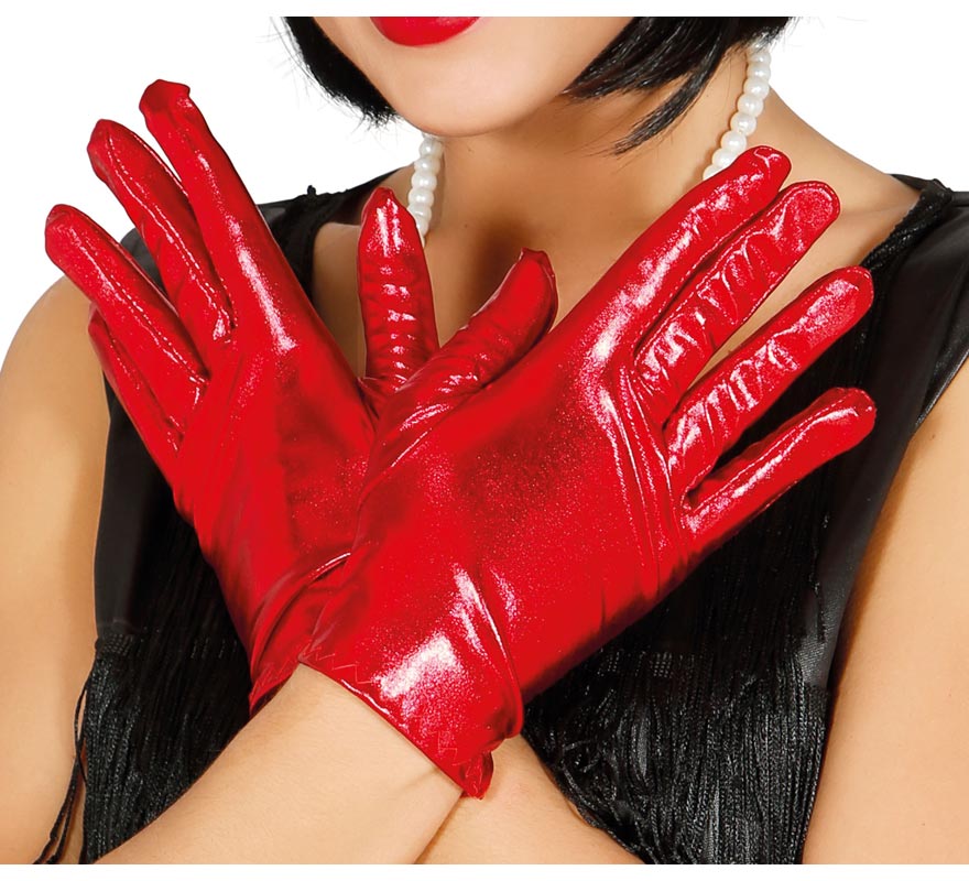 Translation missing: pt-PT.Guantes cortos rojo 22 cm