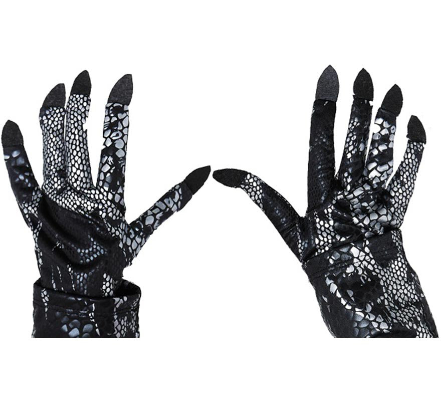 Translation missing: pt-PT.Guantes de Reptil escamas oscuros adulto