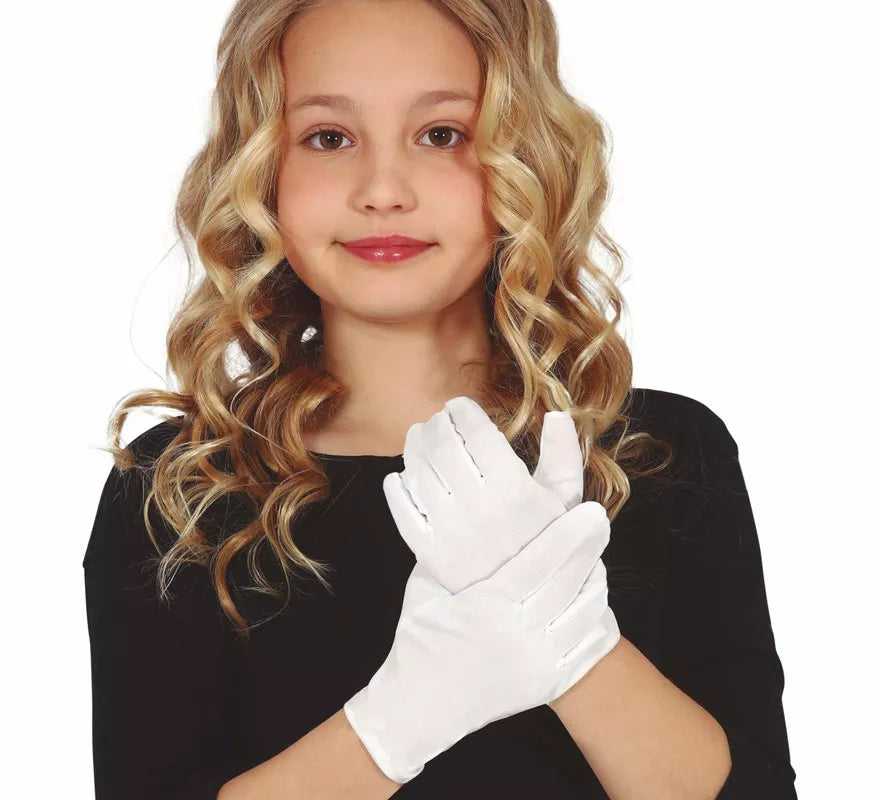 Translation missing: pt-PT.Guantes infantiles blancos
