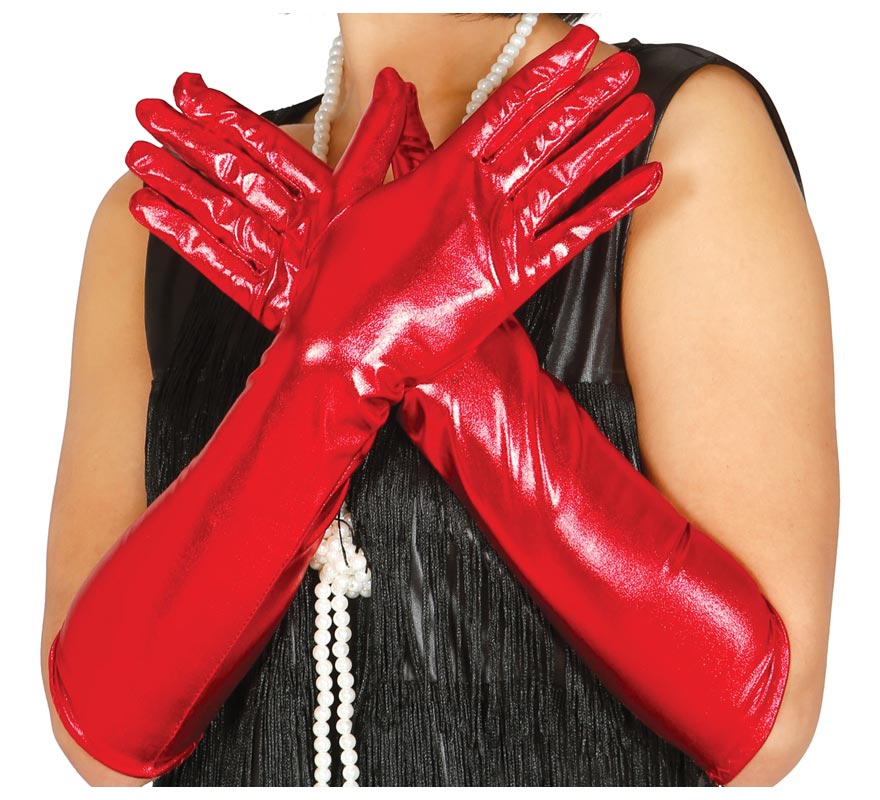 Translation missing: pt-PT.Guantes Largos color rojo 44 cm