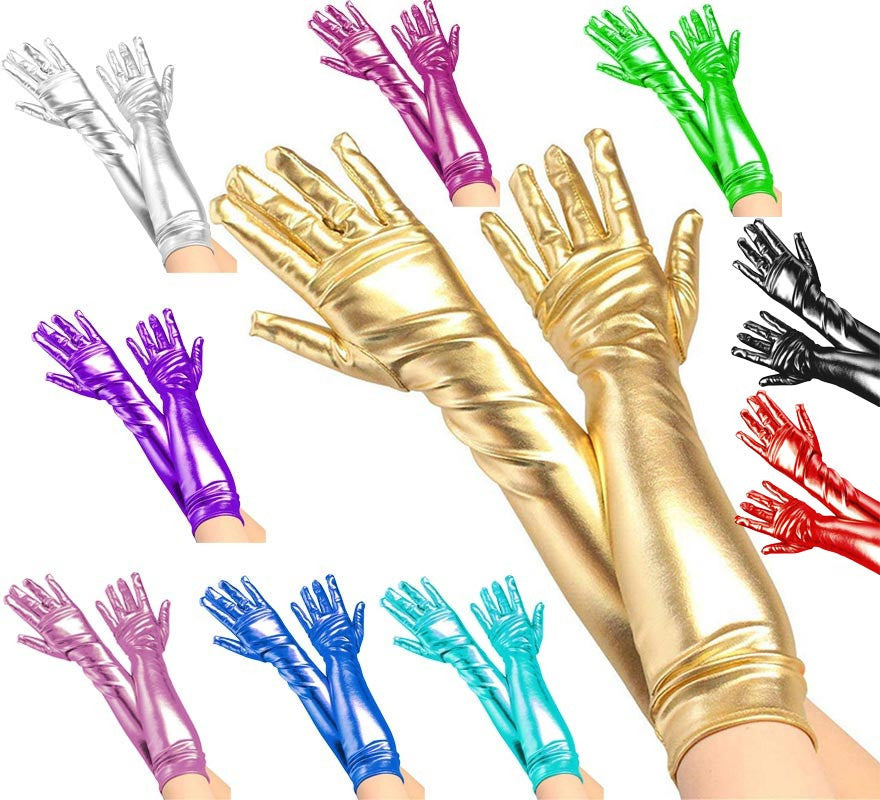 Translation missing: pt-PT.Guantes Largos Metalizados para adultos en varios colores