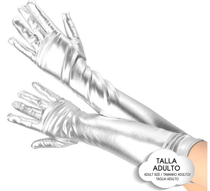 Translation missing: pt-PT.Guantes Largos Metalizados para adultos en varios colores