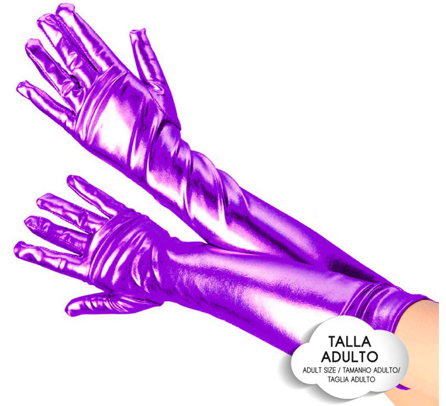 Translation missing: pt-PT.Guantes Largos Metalizados para adultos en varios colores