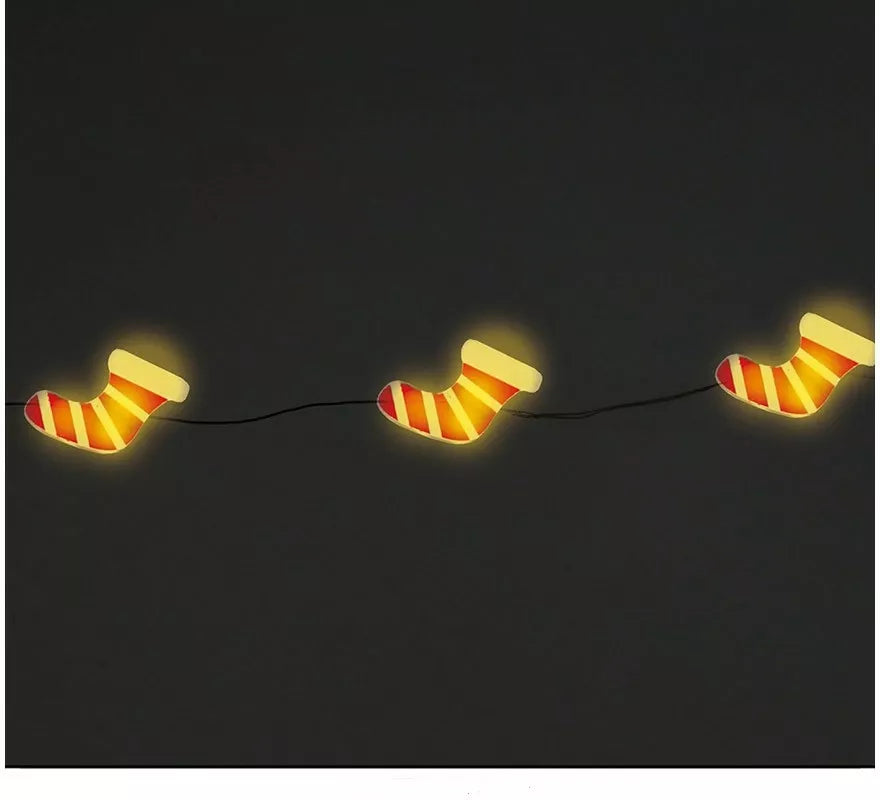 Translation missing: pt-PT.Guirnalda con 20 Botas Papá Noel Led