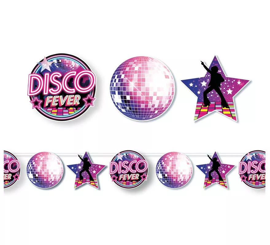 Translation missing: pt-PT.Guirnalda Disco Fever lila de 300 cm