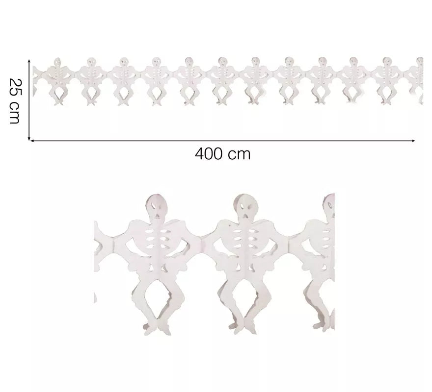 Translation missing: pt-PT.Guirnalda Esqueletos 25 x 400 cm. para Halloween