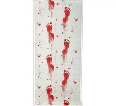 Pegadas de sangue para o chão de 90x450 cm