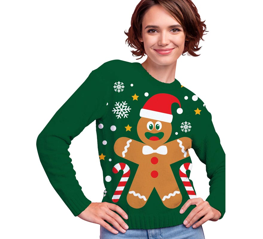 Translation missing: pt-PT.Jersey Navidad Galleta Jengibre para mujer
