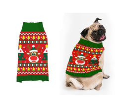 Suéter de Natal com Rena para Cachorro