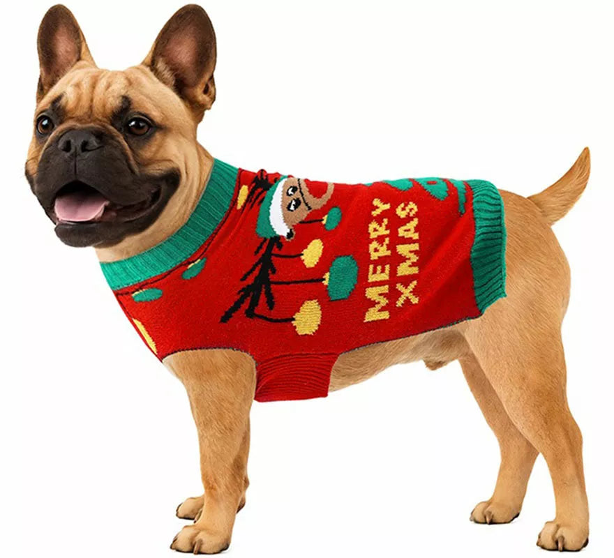 Translation missing: pt-PT.Jersey Navideño de Reno para perro