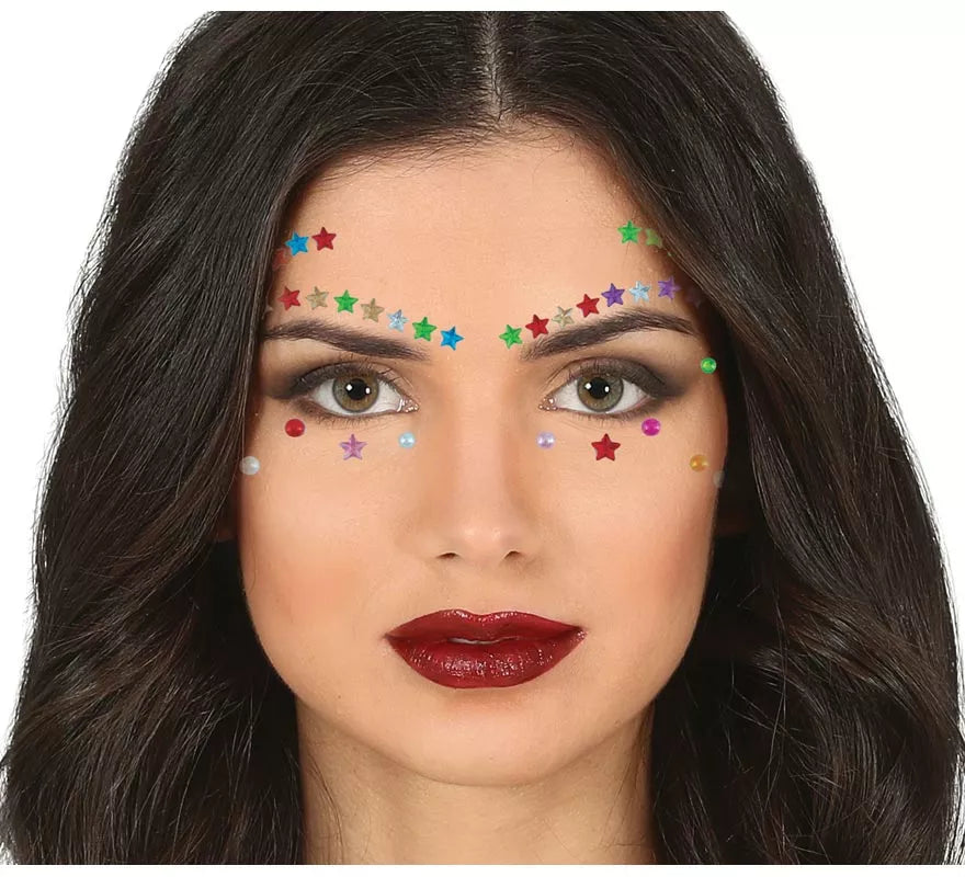 Translation missing: pt-PT.Joyas Faciales Pestañas y Cejas Estrellas multicolor