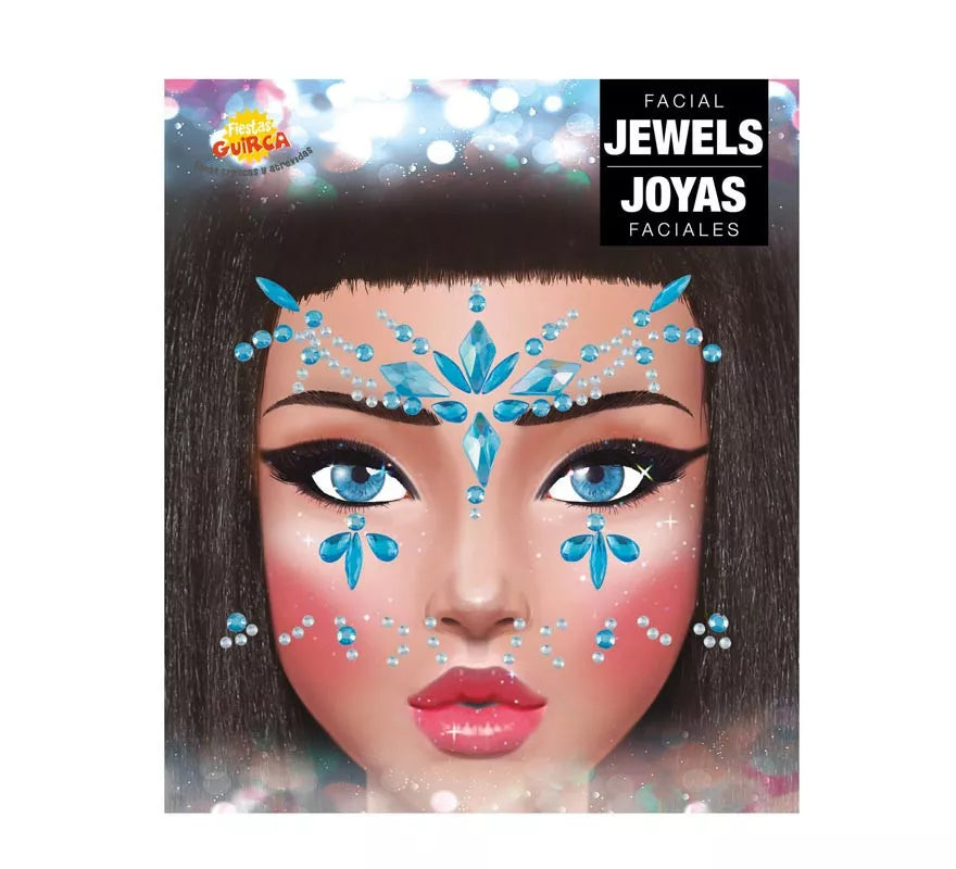 Translation missing: pt-PT.Joyas Faciales y Uñas azul Diamantes elegantes