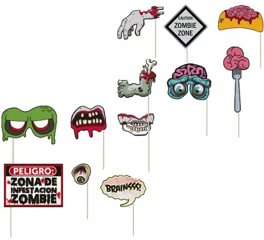 Translation missing: pt-PT.Kit de 12 piezas para Photocall Halloween