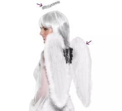 Kit Anjo Branco: Asas e Halo 55x50cm