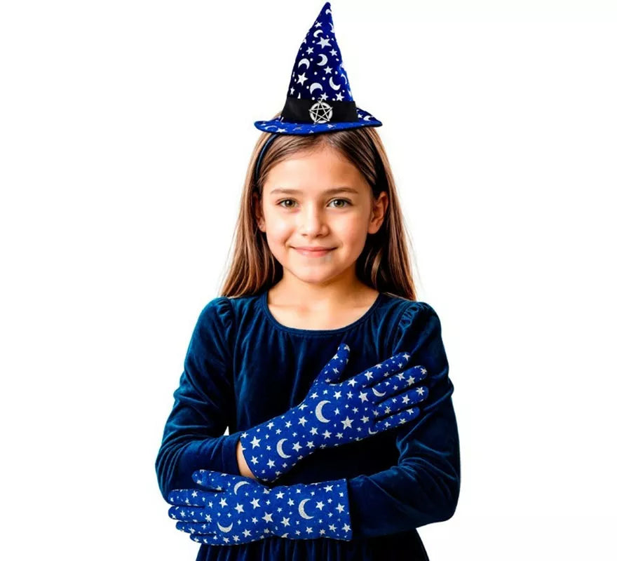 Translation missing: pt-PT.Kit de Bruja Luna Infantil: Diadema y Guantes