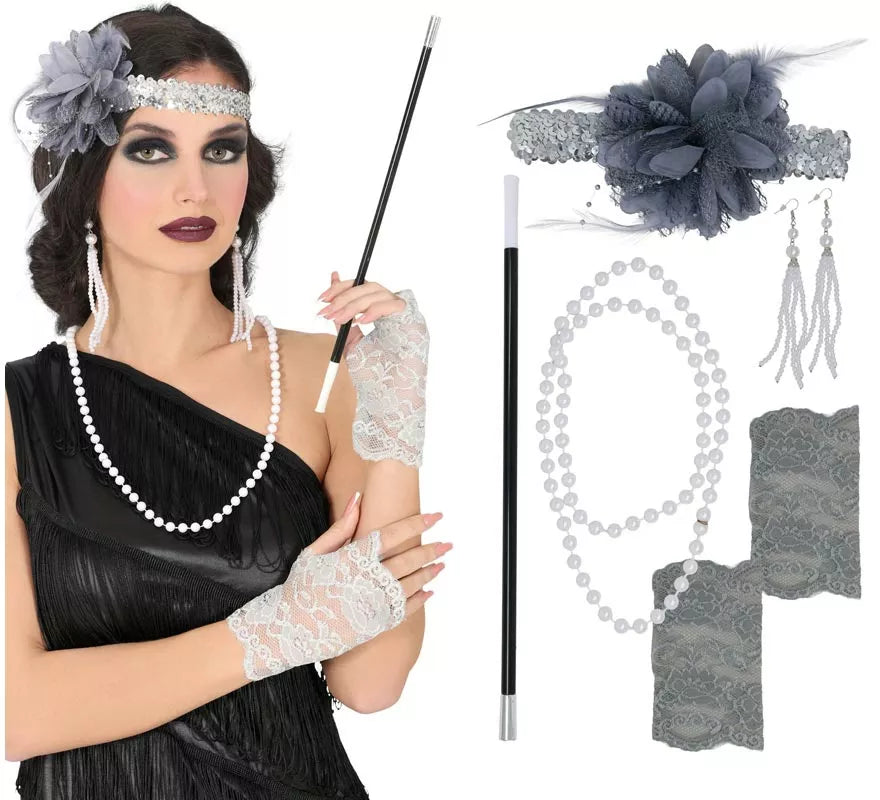Translation missing: pt-PT.Kit de Charlestón de 5 Accesorios para mujer