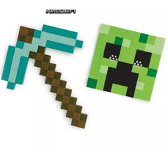 Kit Minecraft: Picareta e Máscara