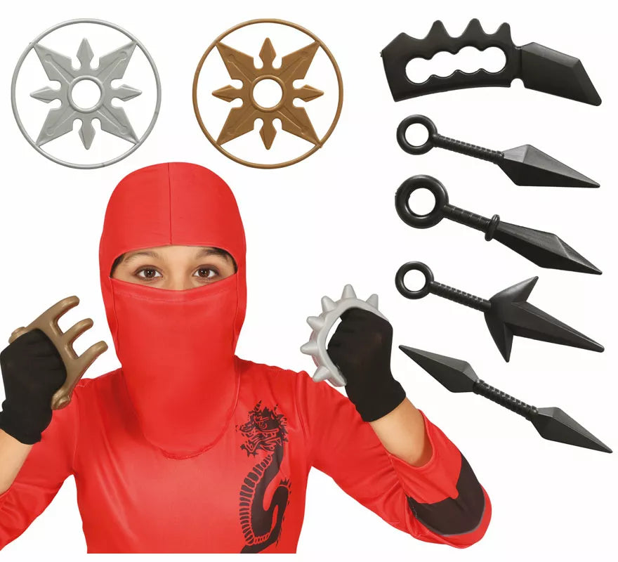 Translation missing: pt-PT.Kit de Ninja letal infantil: Estrellas, dagas, y otros