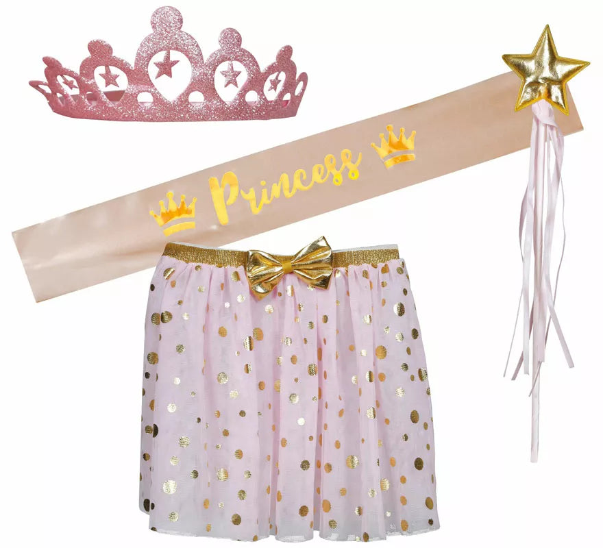 Translation missing: pt-PT.Kit de Princesa infantil: Banda, diadema y falda