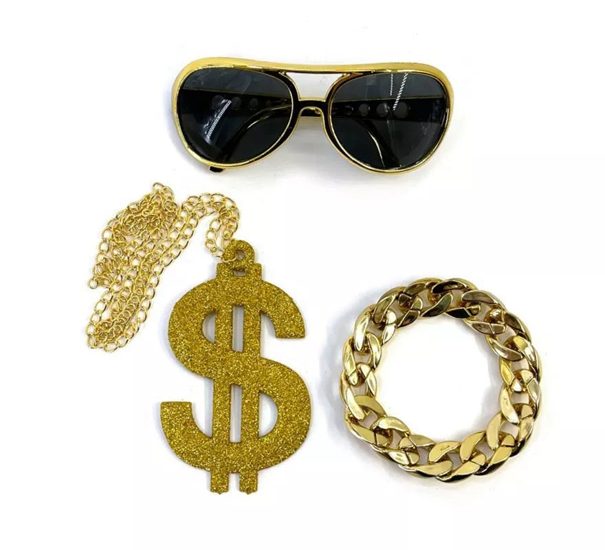 Translation missing: pt-PT.Kit de Rapero: Gafas, Collar y Pulsera