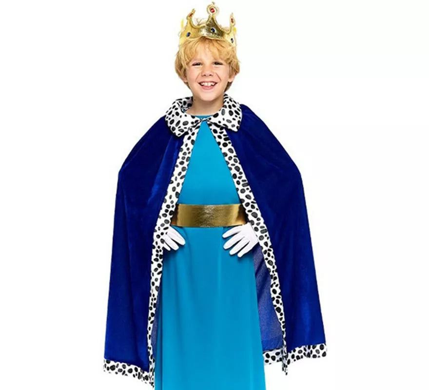 Translation missing: pt-PT.Kit de Rey Mago azul Infantil: Capa y Corona