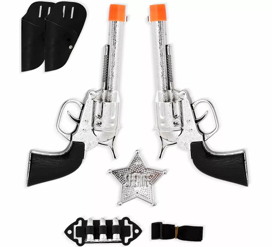 Translation missing: pt-PT.Kit de Sheriff: Placa y 2 Pistolas con Balas de plástico