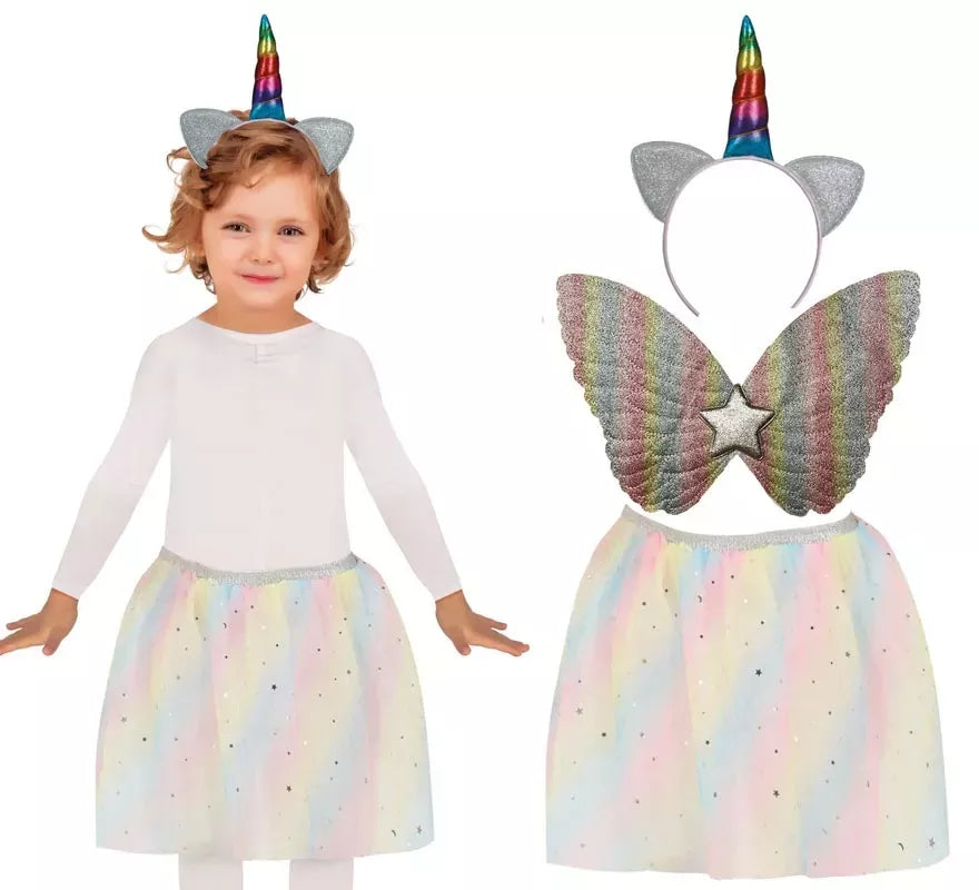 Translation missing: pt-PT.Kit de Unicornio infantil: Diadema, Alas y Tutú