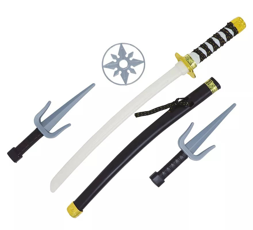 Translation missing: pt-PT.Kit Ninja: Sable, 2 Cuchillos y Estrella