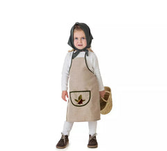 Kit ou Fato de Castanheiro Folhas Bege-Castanha para menina