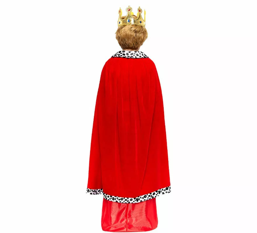 Translation missing: pt-PT.Kit Rey Mago rojo Infantil: Capa y Corona