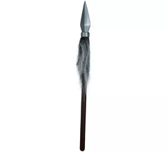 Lança de plástico indiana ou esquimó com cabelo, 43 cm