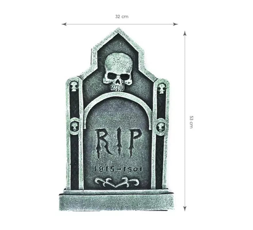 Translation missing: pt-PT.Lápida Calavera RIP de 53 cm
