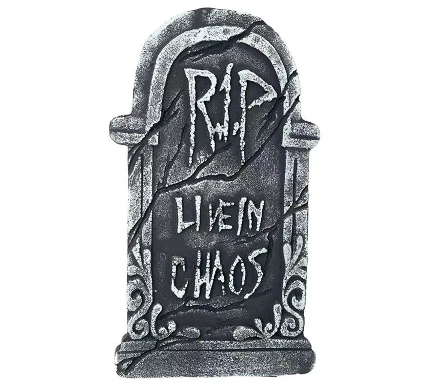 Translation missing: pt-PT."Lápida Cementerio ""Live in Chaos2 de 43x22 cm"