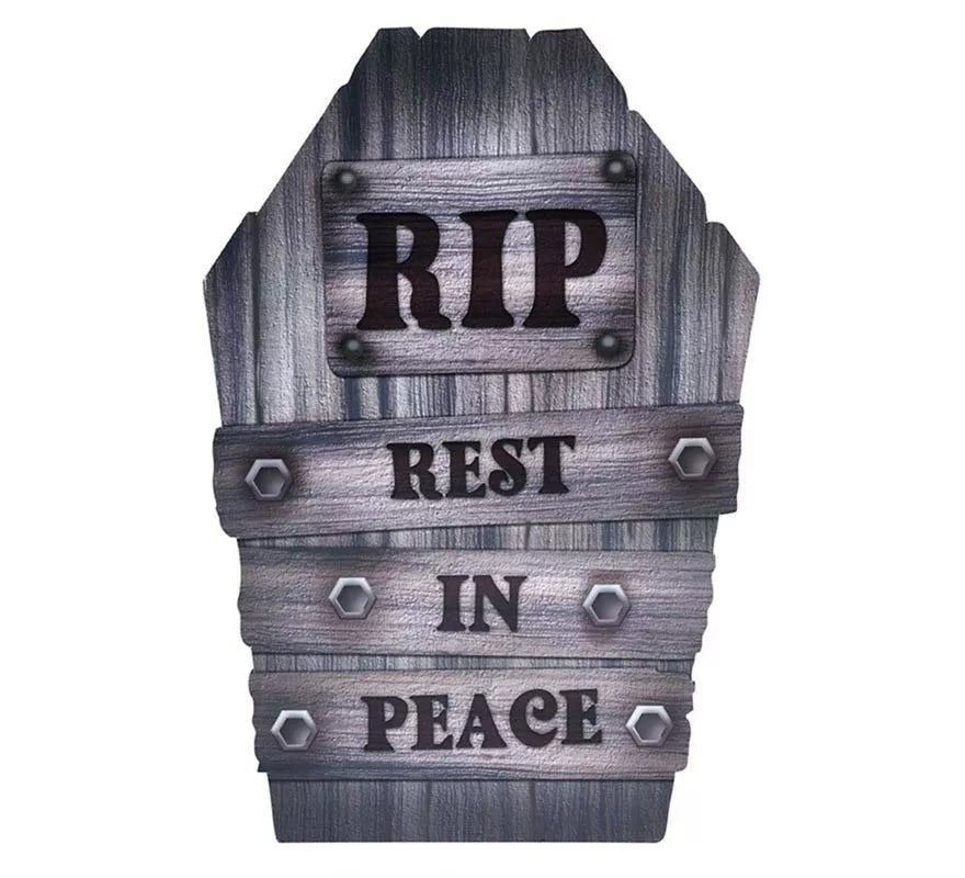 Translation missing: pt-PT."Lápida Cementerio plástico 'Rest in Peace"" de 56 cm"