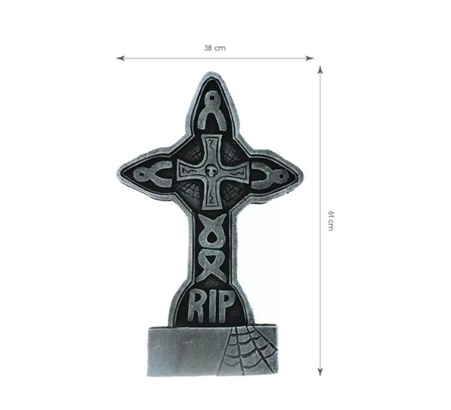 Translation missing: pt-PT.Lápida Cruz RIP de 61x38 cm