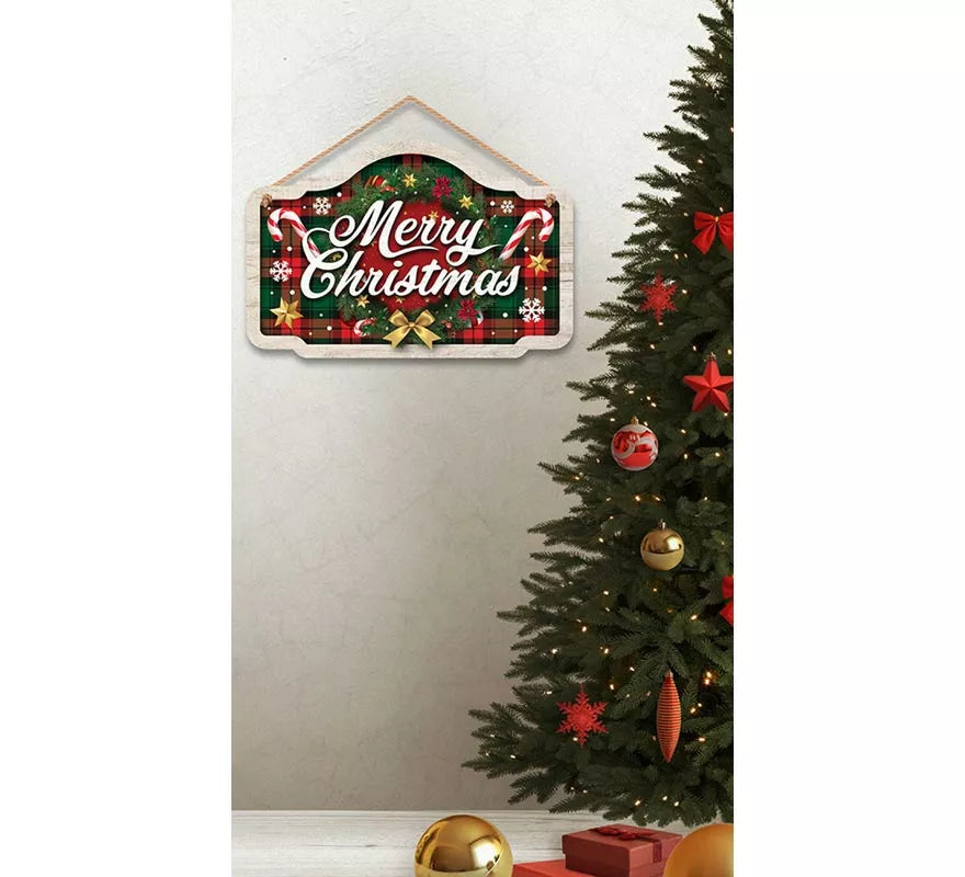 Translation missing: pt-PT.Letrero Merry Christmas de 34x19 cm