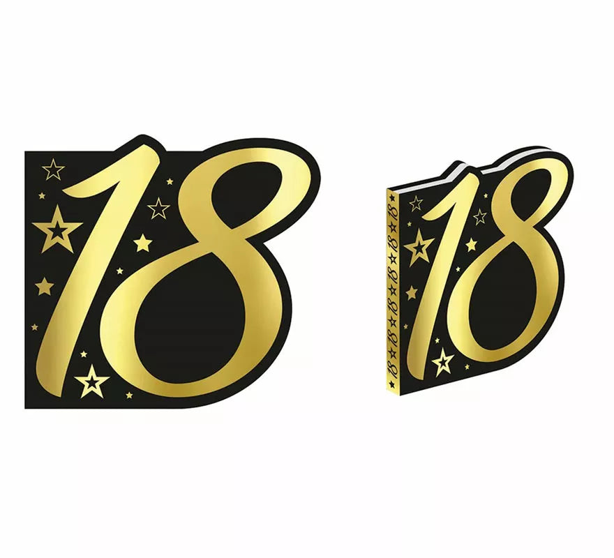 Translation missing: pt-PT.Libro Dorado y Negro 18 Años Cumpleaños y Aniversarios de 26 Páginas