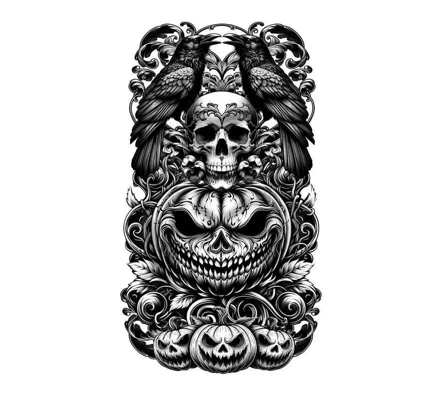 Translation missing: pt-PT.Manga de Tatuaje Calabaza Asesina