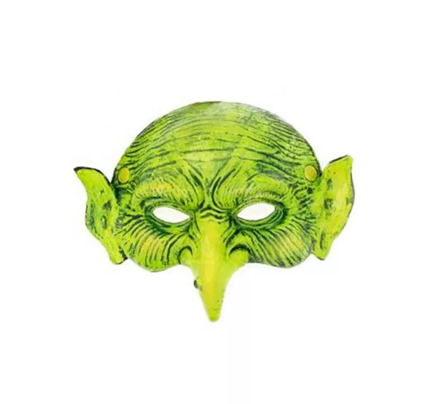 Translation missing: pt-PT.Máscara de Bruja verde media cara