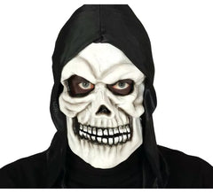 Máscara de caveira com capuz