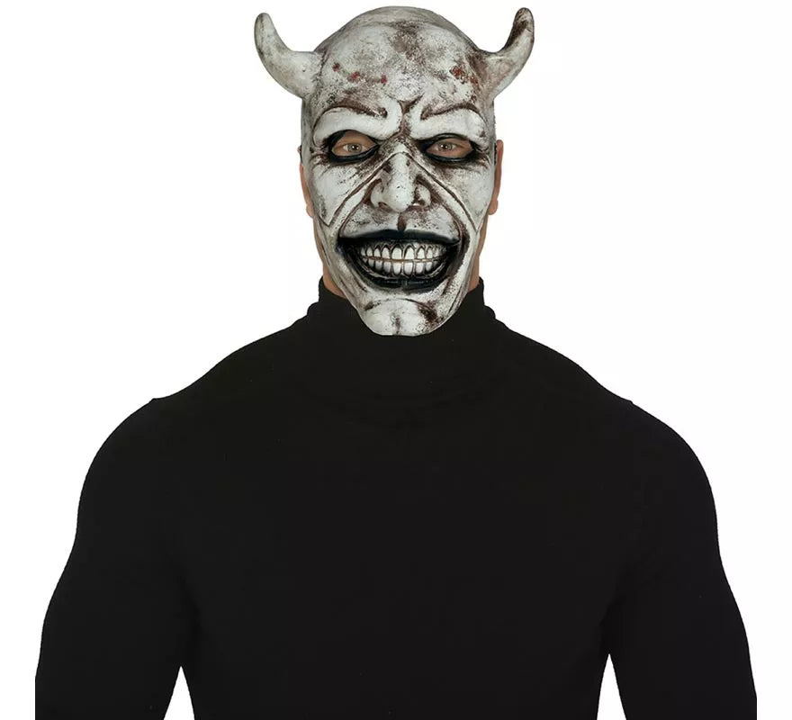 Máscara de Demonio Blanco Látex