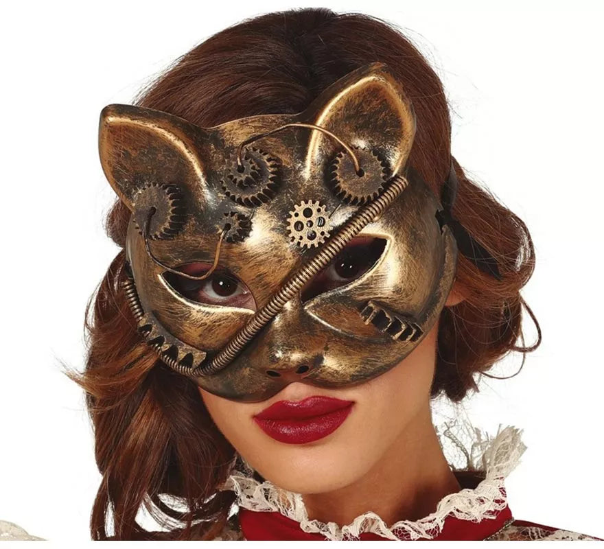 Translation missing: pt-PT.Máscara de Gato Steampunk