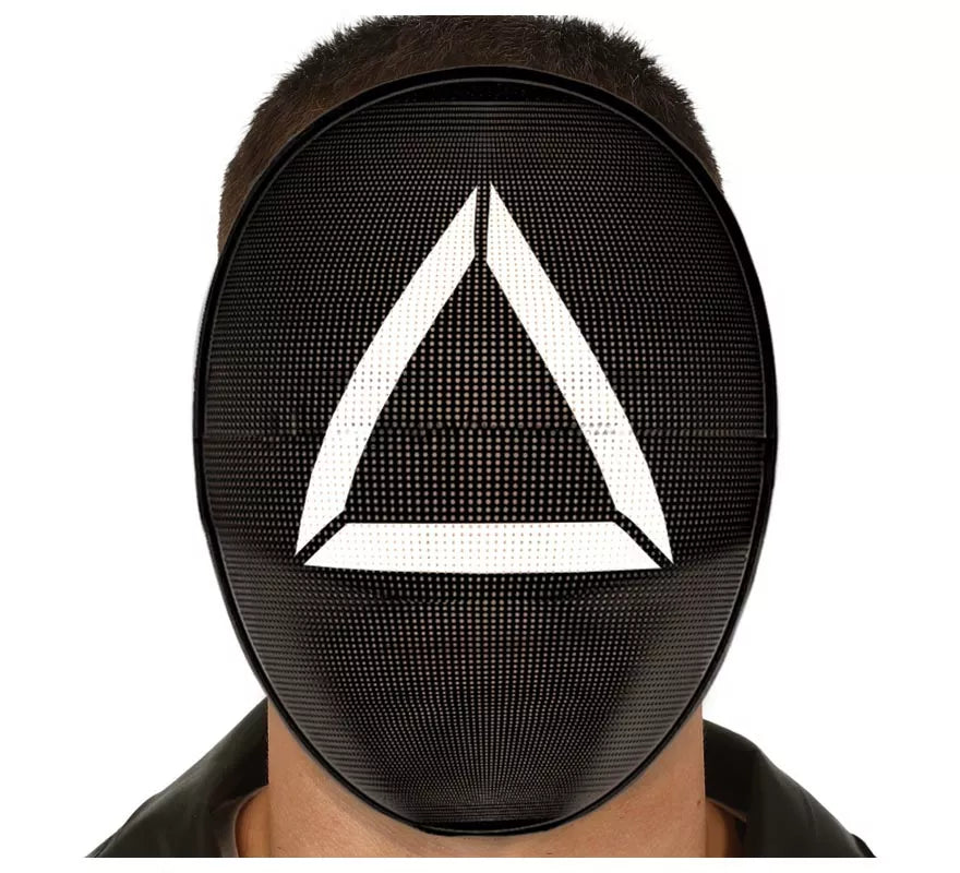 Translation missing: pt-PT.Máscara Triángulo Vigilante de Juego de PVC