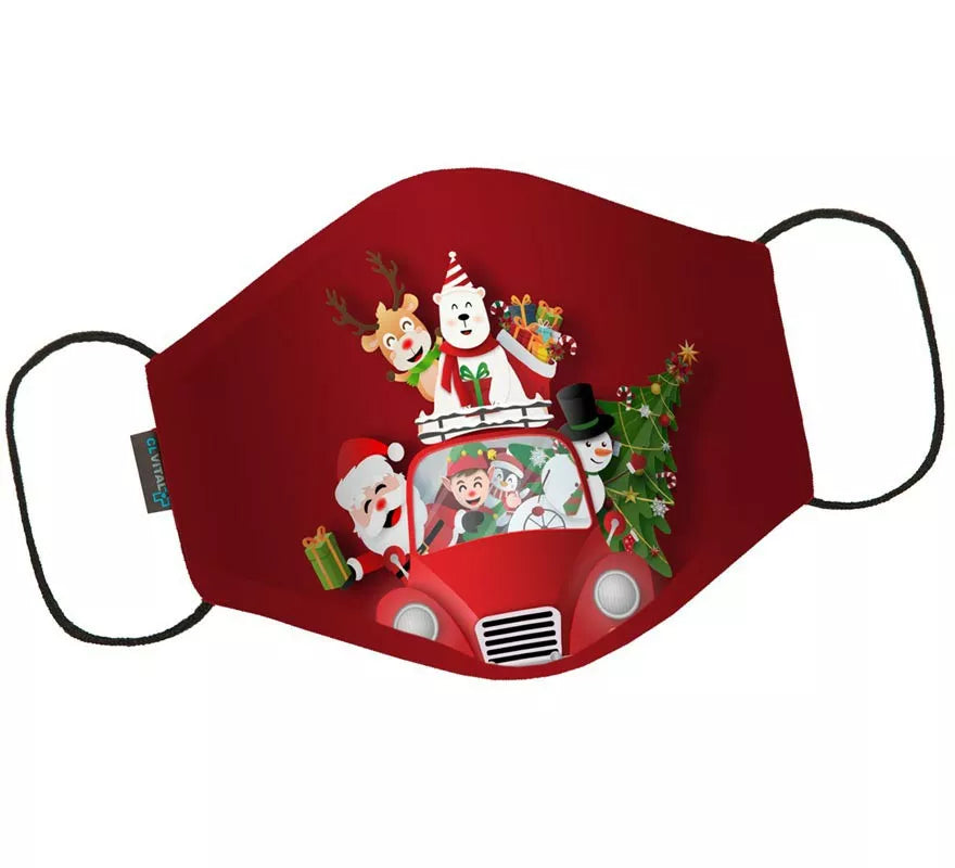 Translation missing: pt-PT.Mascarilla Higiénica Infantil Protectora Papá Noel