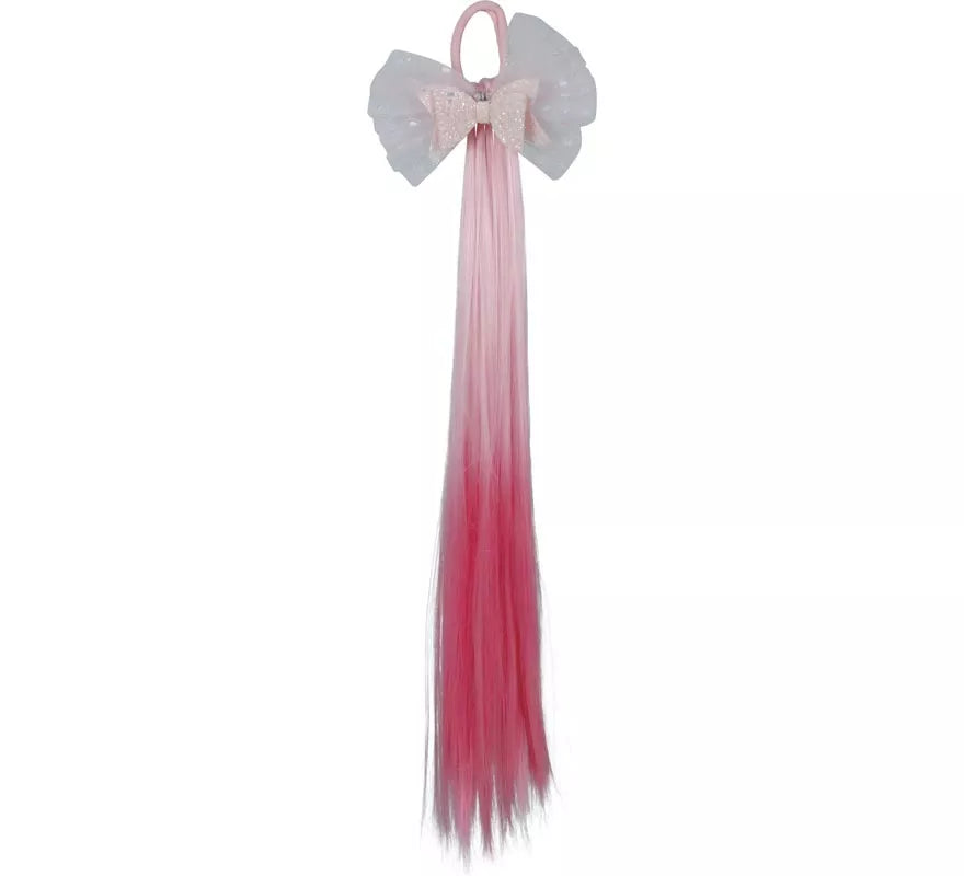 Translation missing: pt-PT.Mechón rosa con Lazo de 40 cm