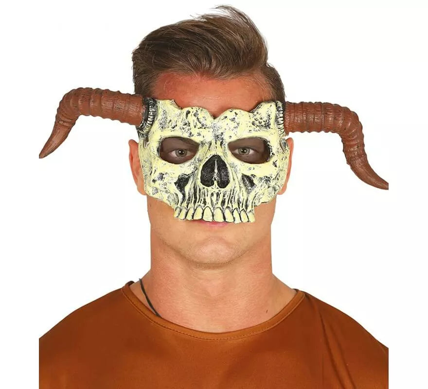 Translation missing: pt-PT.Media Careta de Calavera con Cuernos