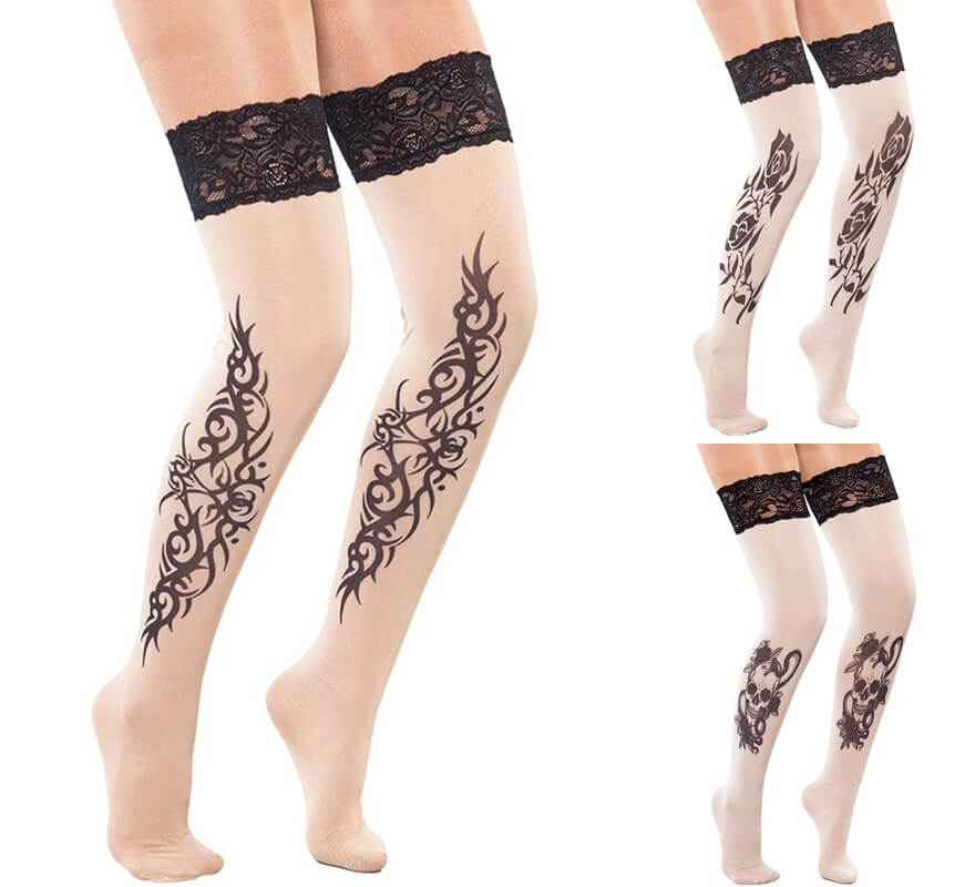 Translation missing: pt-PT.Medias con Tatuajes en modelos surtidos