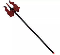 Mini brinquedo tridente preto e vermelho 56 cm