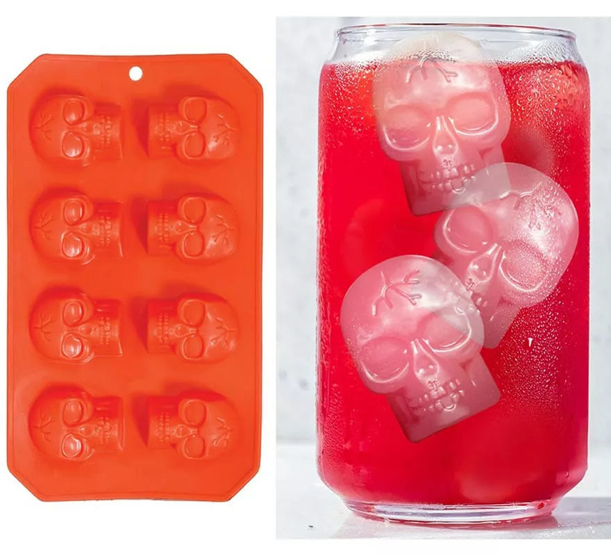 Translation missing: pt-PT.Molde de Cubitos de Hielo con forma de Calaveras 21x12 cm